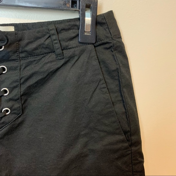 NEW NILI LOTAN Lace Up Avery Pant in Jet Black - Size 2 - Picture 7 of 12